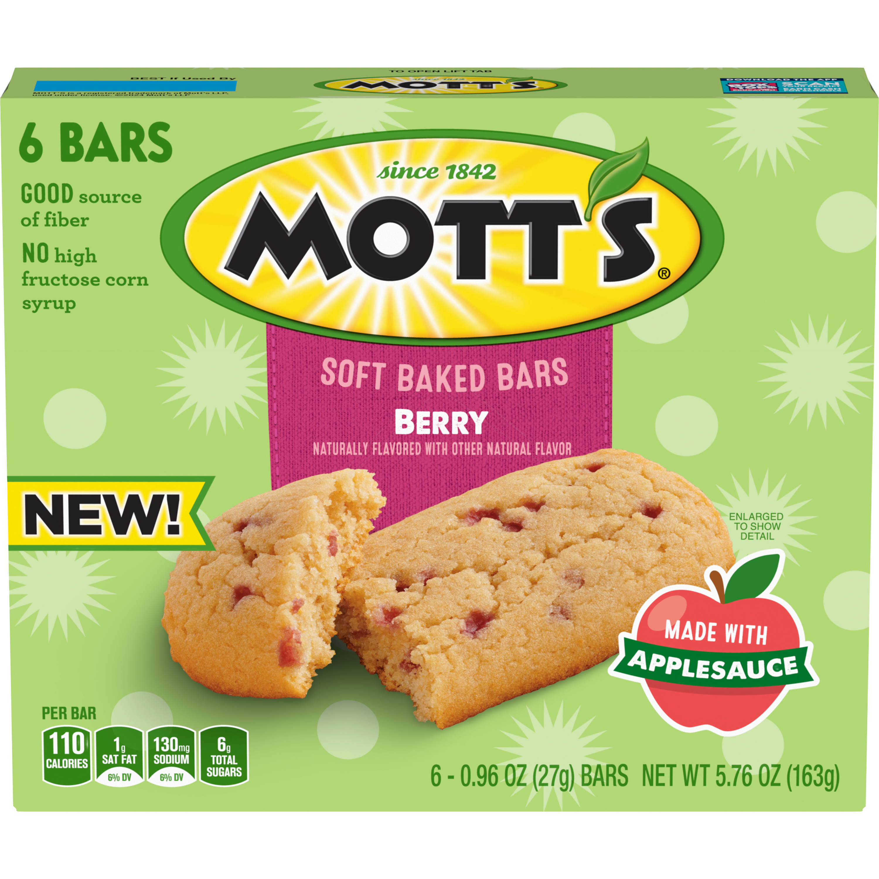Mott's® Berry Flavor Soft Baked Bars