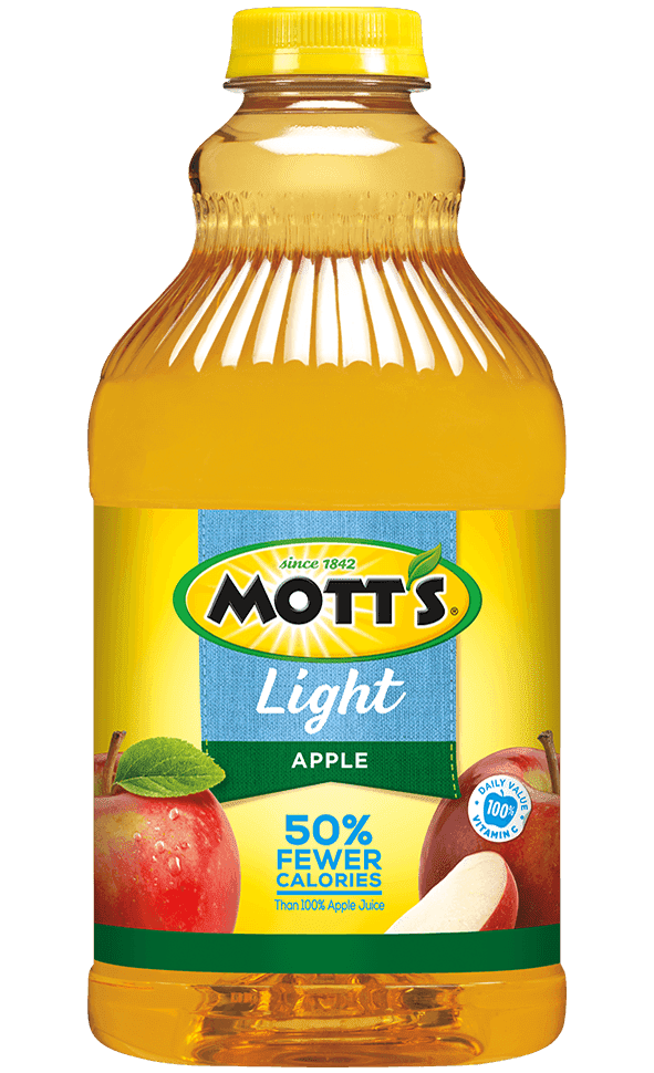 Motts Light Apple Juice, 64 Fluid Ounce Jug -- 8 per Case.