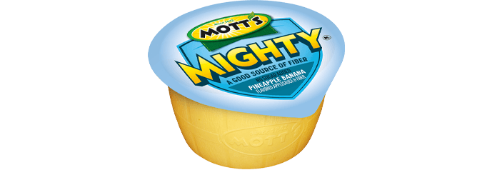 Mott's Mighty No Sugar Added Applesauce Pineapple Banana