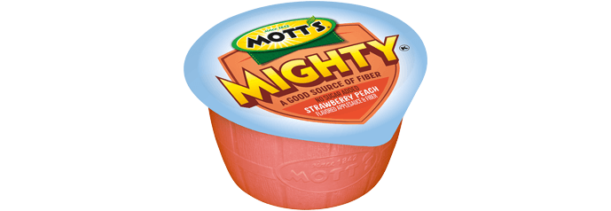 Mott's Mighty No Sugar Added Applesauce Strawberry Peach