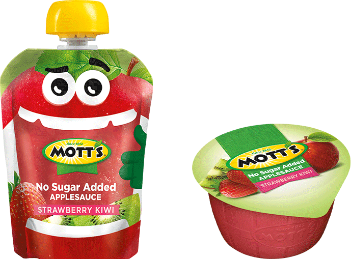Mott's® No Sugar Added Applesauce Strawberry Kiwi