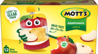 Mott's® Applesauce Apple 3.2oz 12-pack clear pouches box