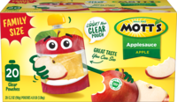 Mott's® Applesauce Apple 3.2oz 20-pack clear pouches box