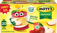 Mott's® Applesauce Apple 3.2oz 20-pack clear pouches box