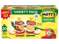 Mott's® Applesauce Apple & Cinnamon Variety Pack 3.2oz 20-pack Variety Pack Clear Pouches
