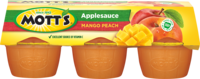 Mott's® Applesauce Mango Peach 4oz 6-pack cups