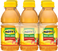 Mott's® 100% Apple Mango Juice 8 oz. 6-pack bottles