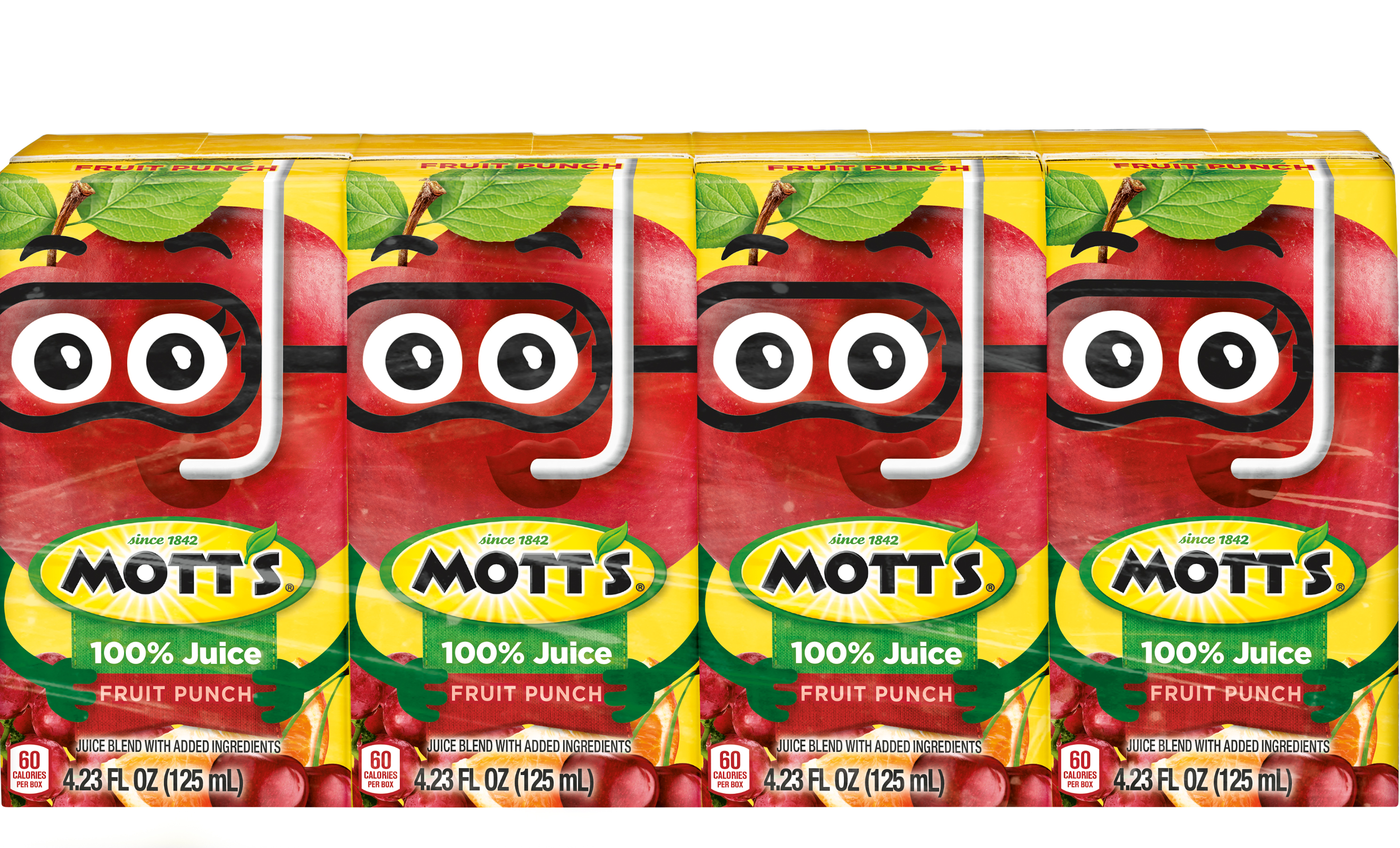 Mott's® 100% Fruit Punch Juice 4.23 oz. 4-pack juice boxes