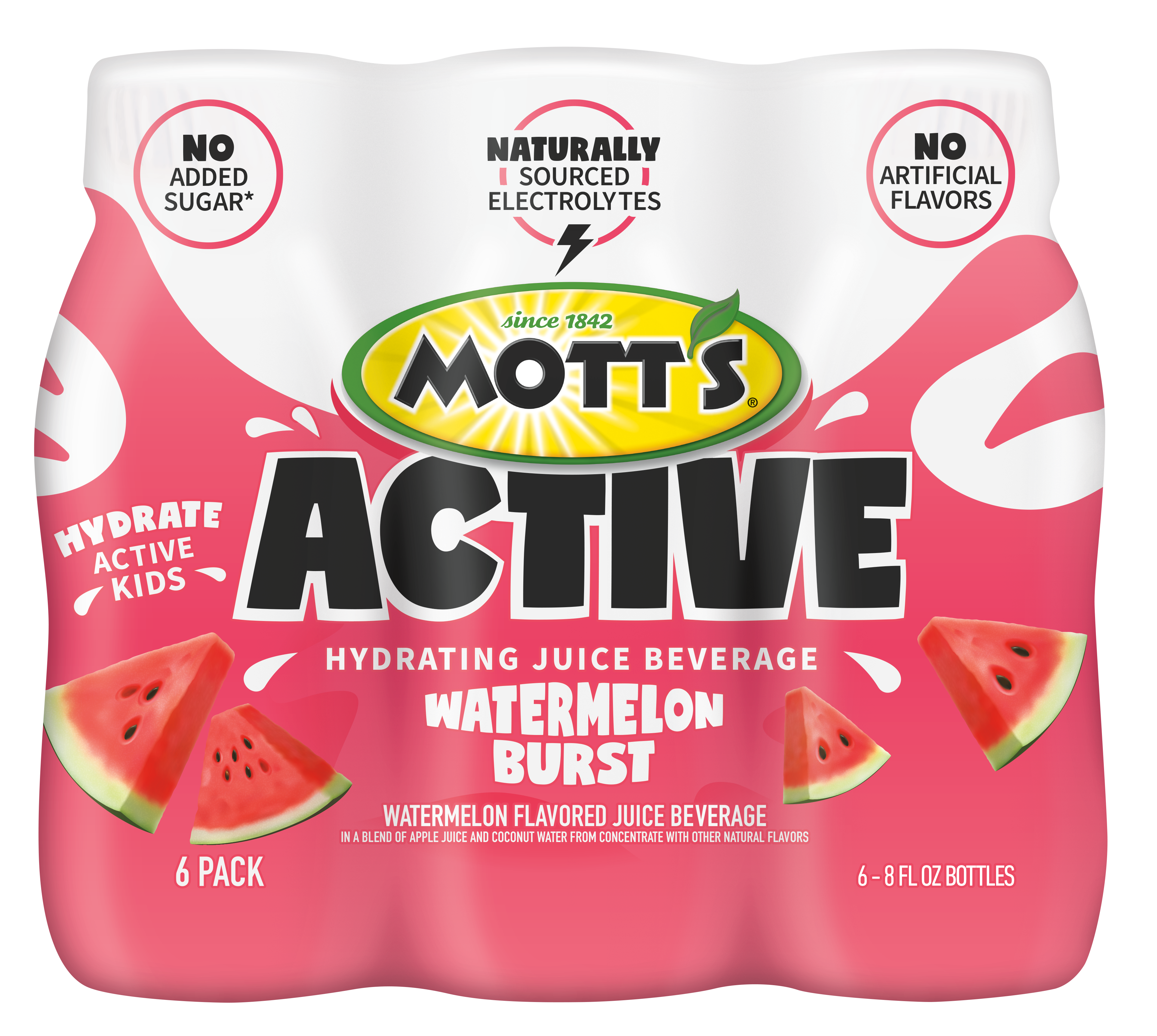 Mott’s Active Watermelon Burst 8 oz. 6-pack bottles