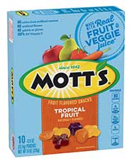 Mott's® Fruit Flavored Snacks - Tropical 10-count