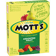 Mott's® Fruit Flavored Snacks - Assorted Fruit 10-count