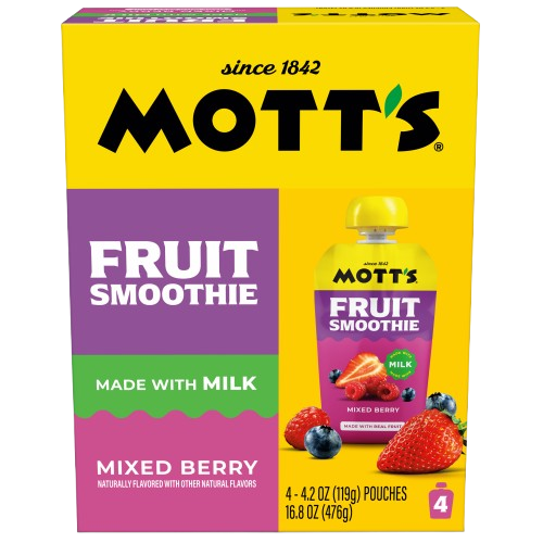 Mott's&reg; Mixed Berry Smoothie 4.2 oz. 4 Pack