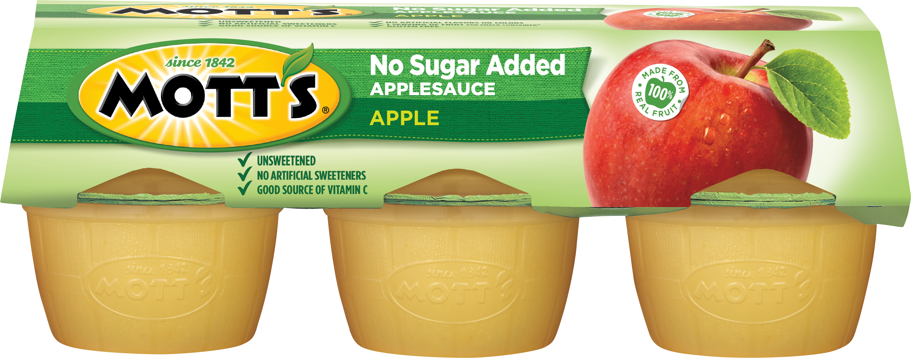 Mott's No Sugar Added Granny Smith Apple Sauce - Shop Apples at H-E-B