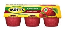 Mott's® Applesauce Strawberry 4 oz. 6-pack cups
