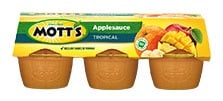 Mott's® Applesauce Tropical 4 oz. 6-pack cups